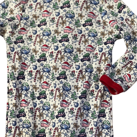 Vineyard Vines Whale Holiday Christmas 🎄 Onesie Foo - Picture 7 of 11